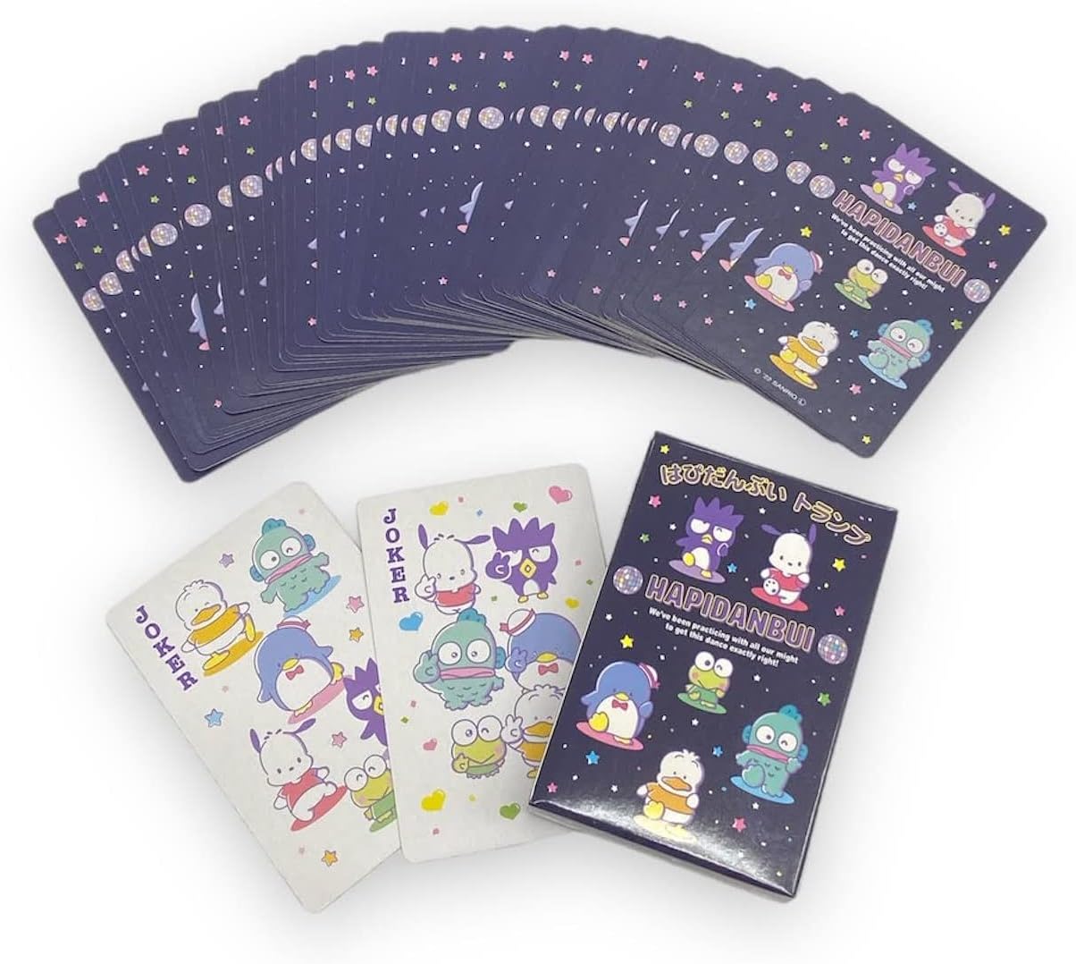 Set de cartas personajes de Sanrio, Hapidanbui, Pochacco, Hangyodon