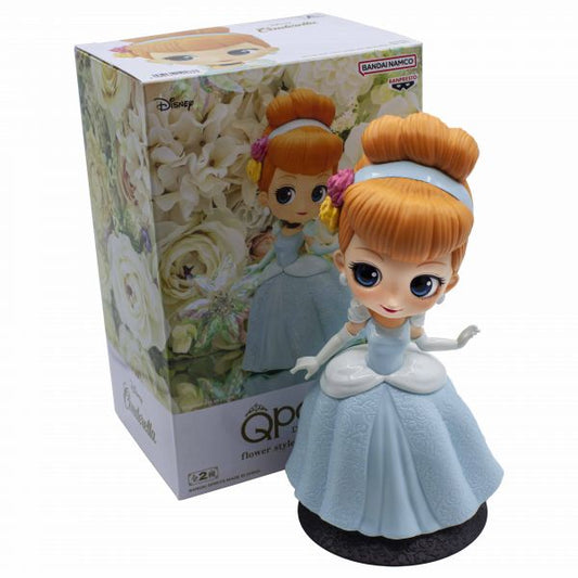 Q Posket Disney Characters Flower Style -Cinderella