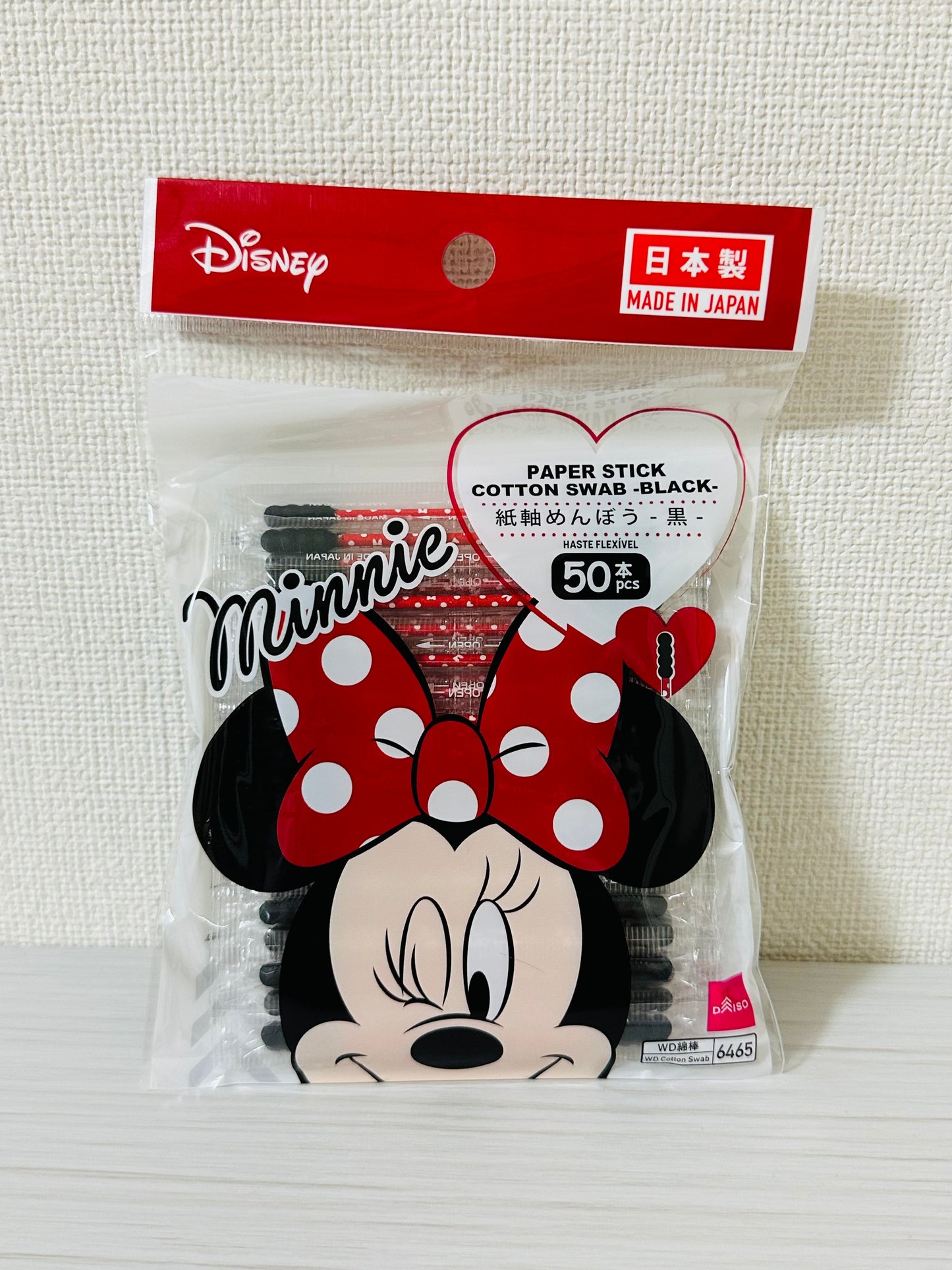 Paper Stick Cotton Swab Mickey & Minnie