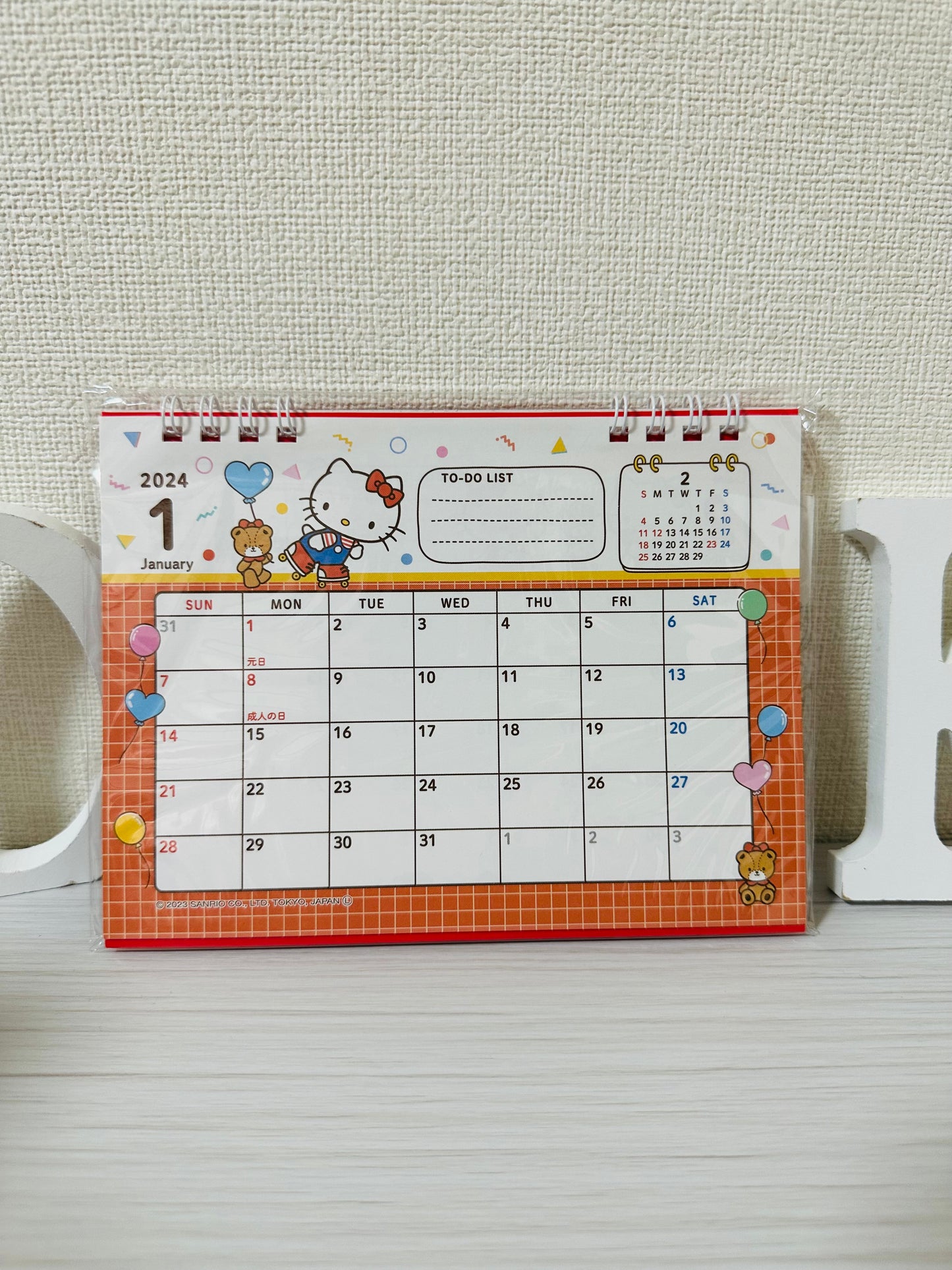 Calendario Japonés Hello Kitty 2024