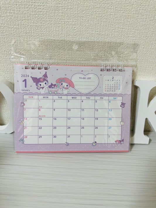 Calendario Japonés Kuromi & My Melody 2024
