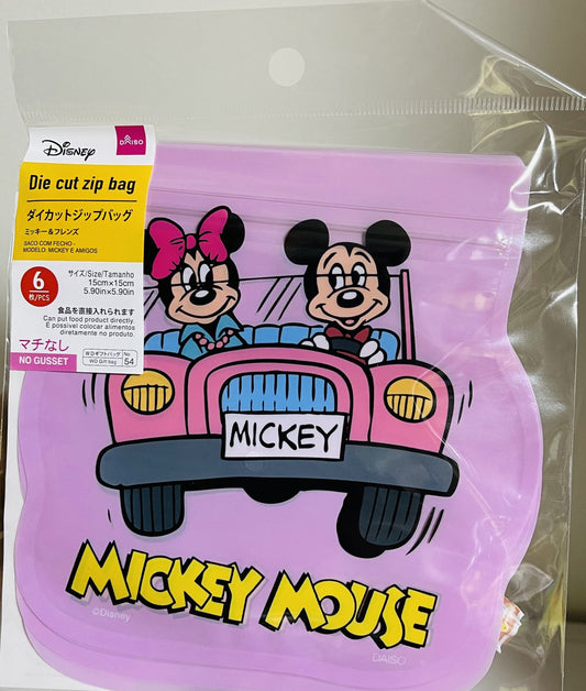 Die Cut Zip Bag Mickey & Minnie